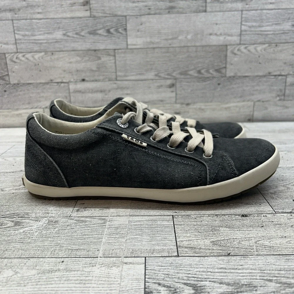 TAOS Star Canvas Sneakers Casual Comfort Lace-Up Fashion Shoes Gray‎ US 9